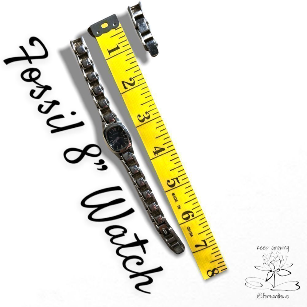 Fossil Silver Tone Watch With 2 Extensions - image 7